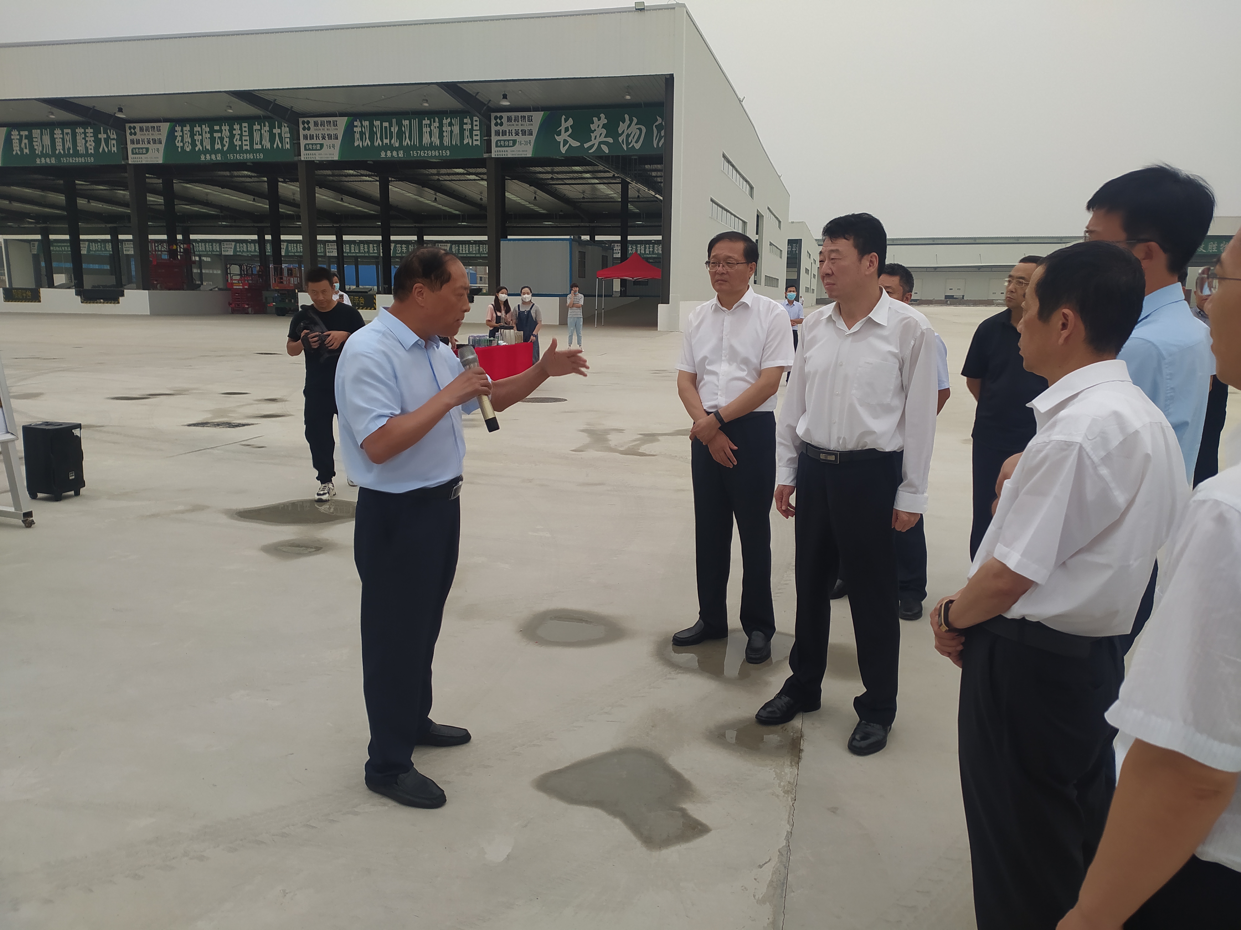 市委副書記、市長任剛蒞臨省市區重點項目順和國際智慧物流園調研